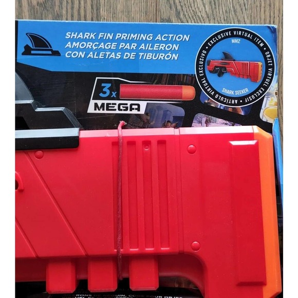 NERF ROBLOX MM2 SHARK SEEKER DART BLASTER w/ EXCLUSIVE VIRTUAL CODE NIB - Picture 3 of 4